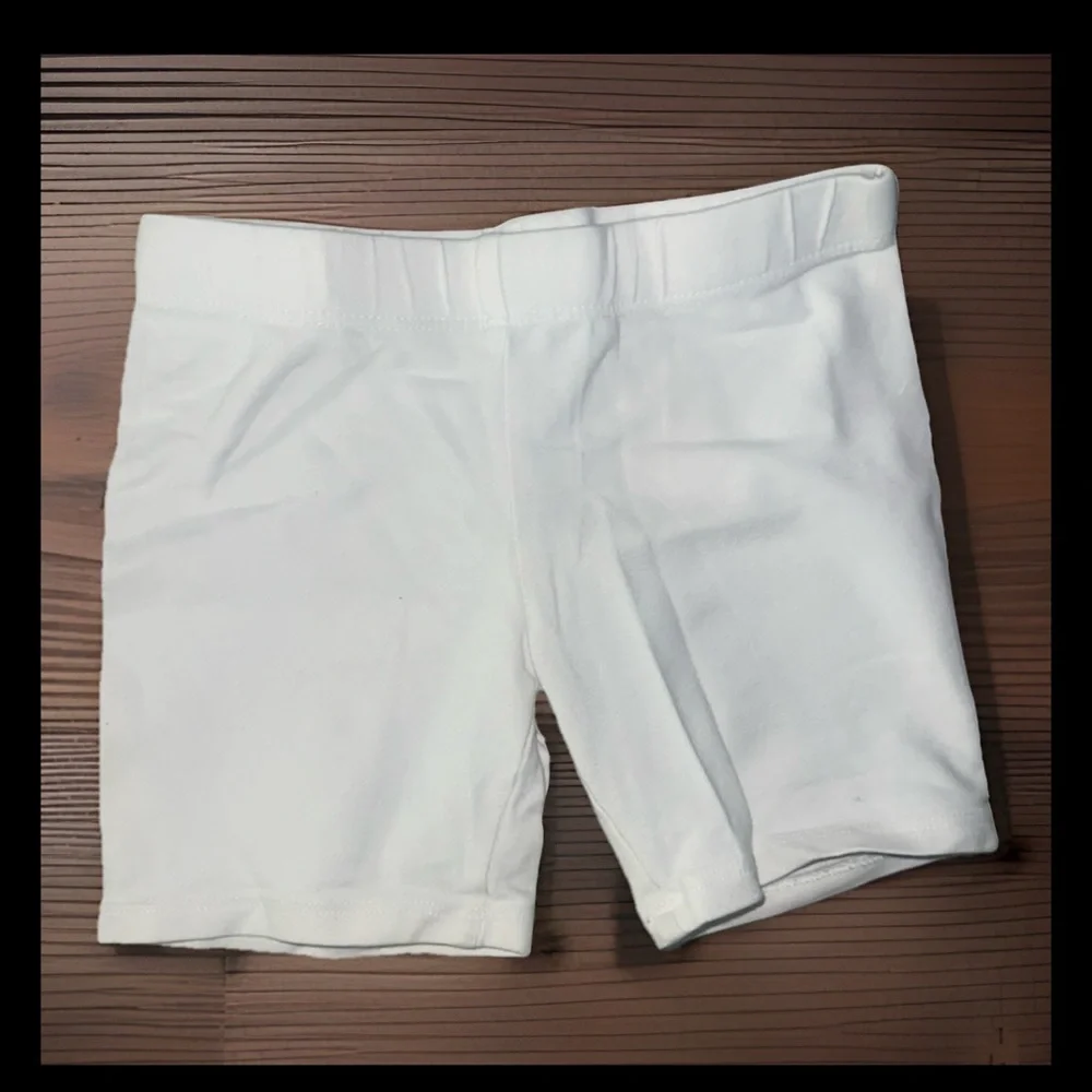 Faded Glory XS(4/5) Kids White Bike Shorts